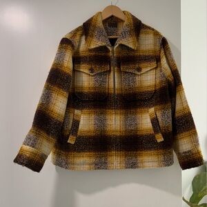 MOTHER Denim Plaid Shacket